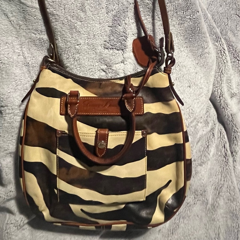 Dooney & Bourke Zebra Stripe Crossbody Bag - Picture 7 of 7